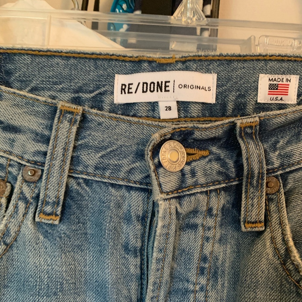 RE/DONE crop flare jeans